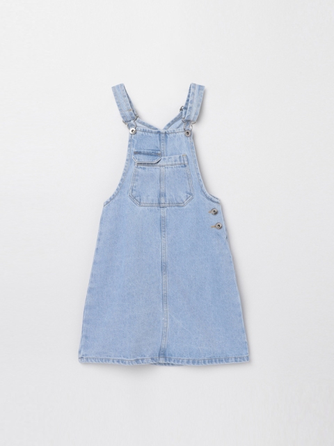 

max Blue Pinafore Dress