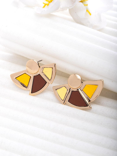 

CRZ Gold-Plated Contemporary Studs
