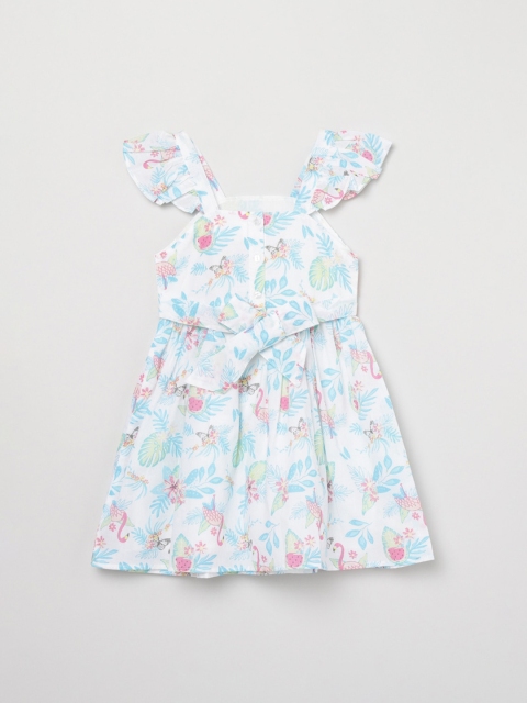 

max Cream Floral Printed Dress