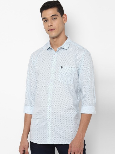 

Allen Solly Men Blue Slim Fit Printed Casual Shirt
