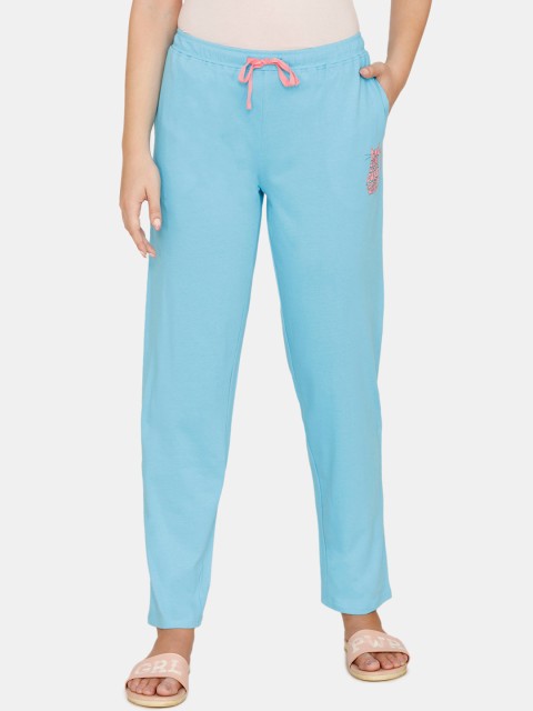 

Zivame My Besties Cotton Pyjama - Crystal Seas, Blue
