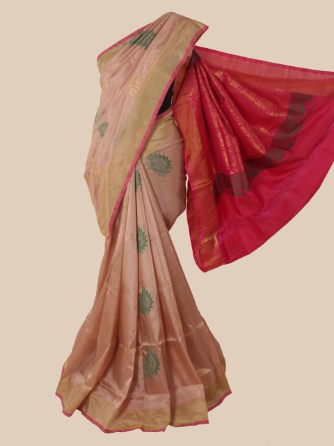 

Pothys Brown Floral Pure Silk Saree