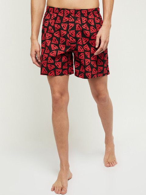 

max Men Black & Red Printed Pure Cotton Boxers NOOSCHBXRDRED