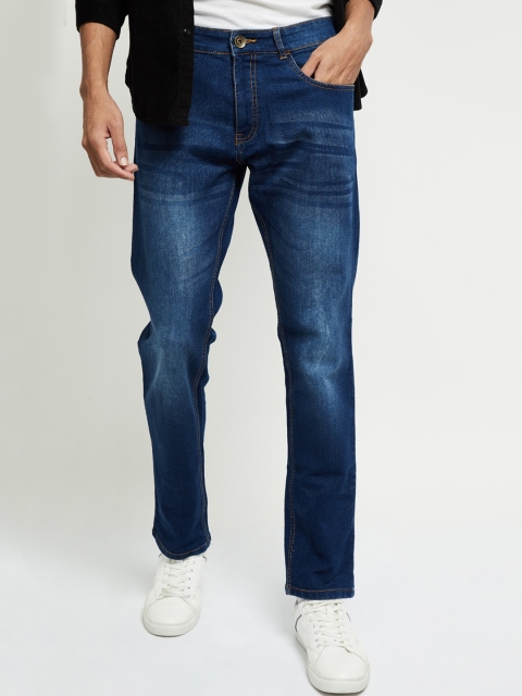

max Men Blue Heavy Fade Jeans