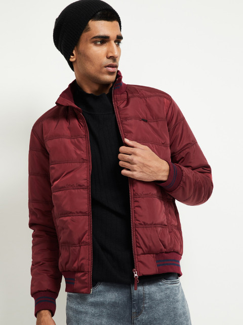 

max Men Red Padded Jacket