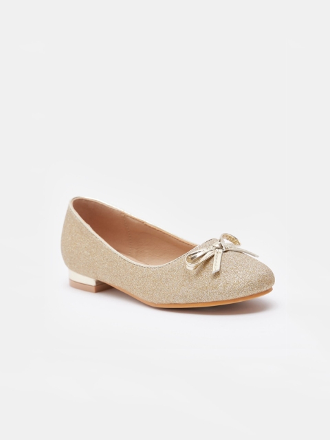 

shoexpress Girls Gold Ballerinas with Bows