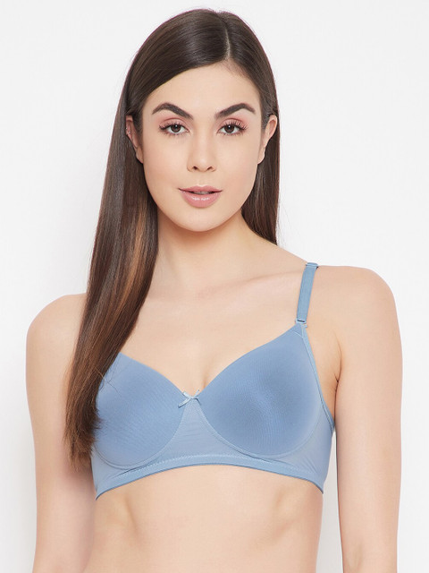 

Clovia Blue T-shirt Bra Full Coverage Lightly Padded