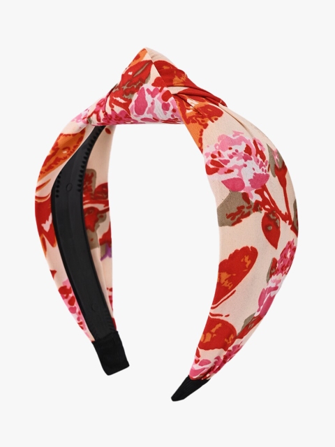 

BuckleUp Women Cream & Red Hairband