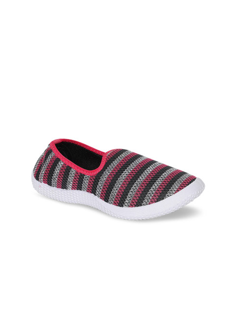 

Khadims Women Pink Woven Design Slip-On Sneakers