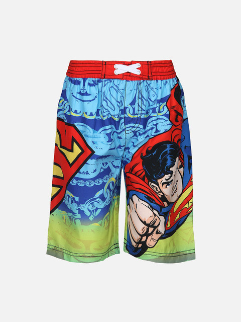 

Kids Ville Boys Multicoloured Superman Print Regular Fit Shorts, Multi