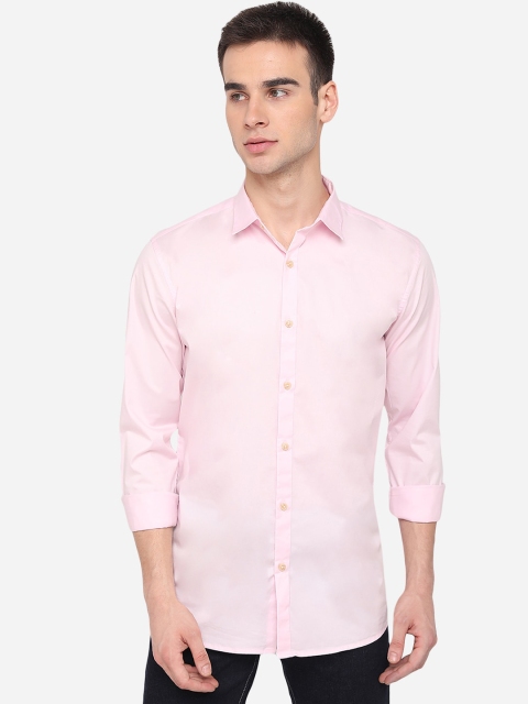 

JADE BLUE Men Pink Slim Fit Casual Shirt