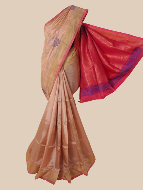 

Pothys Beige Woven Design Zari Pure Silk Saree