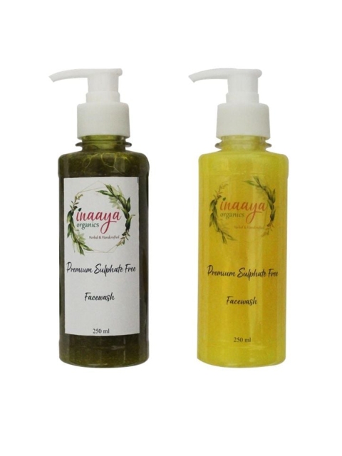 

Inaaya Organics Set of Yellow Meadow & Blush Brown Organic Face Wash
