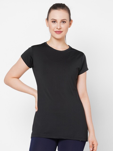 

Sweet Dreams Women Black Slim Fit T-shirt