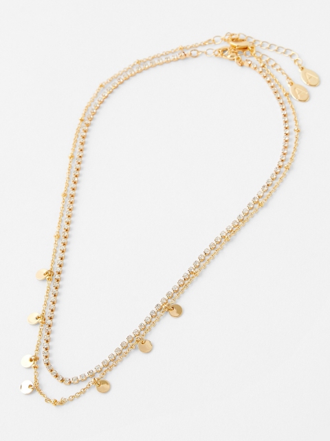 

Accessorize Set of 2 Gold-Toned Metal Gold-Plated Necklace