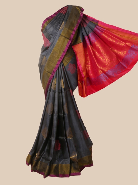 

Pothys Grey Woven Design Pure Silk Saree