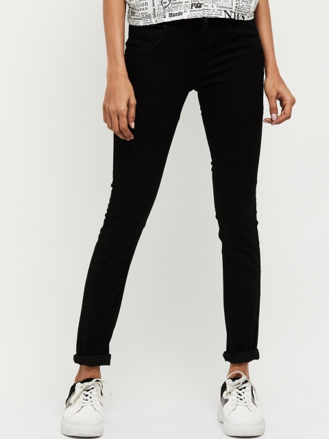 

Max Women Black Skinny Fit Jeans