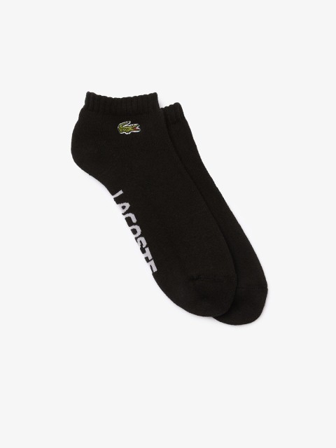 

Lacoste Men Black Solid Ankle-Length Socks