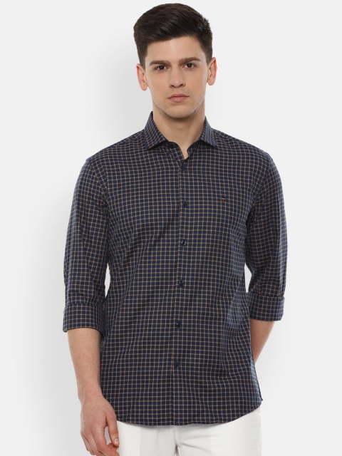 

Louis Philippe Sport Men Navy Blue Slim Fit Checked Casual Shirt