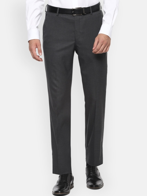

Louis Philippe Men Grey Slim Fit Formal Trousers