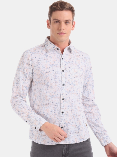 

Newport Men Off White Printed Casual Shirt
