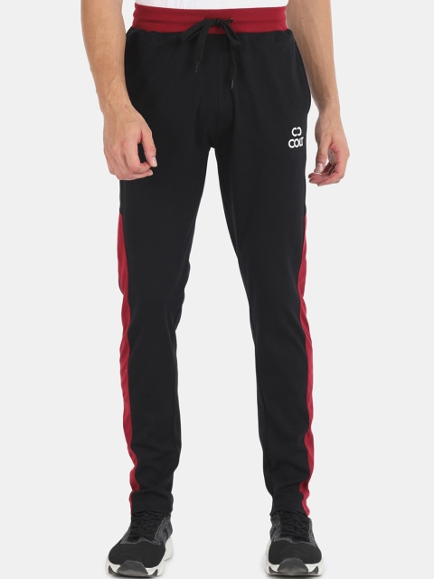 

Colt Men Black Colourblocked Track Pants