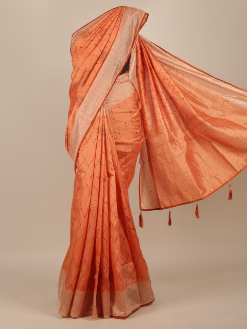 

Pothys Orange Printed Saree