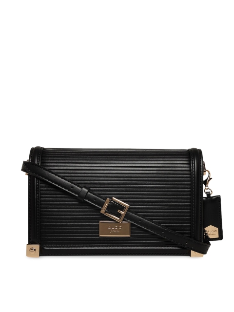 

ALDO Black Textured Structured Sling Bag