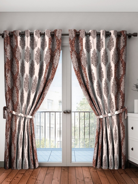 

Home Sizzler Brown Set of 2 Ethnic Motifs Door Curtain