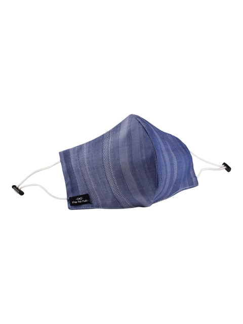 

The Tie Hub Unisex Blue Solid 2-Ply Adjustable Reusable Cloth Mask
