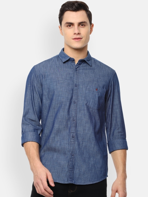 

Louis Philippe Jeans Men Blue Slim Fit Casual Shirt