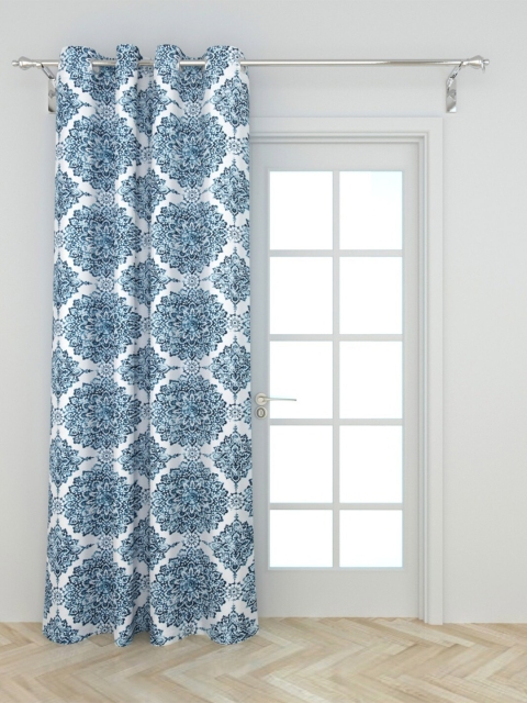 

Home Centre Blue & White Ethnic Motifs Black Out Door Curtain