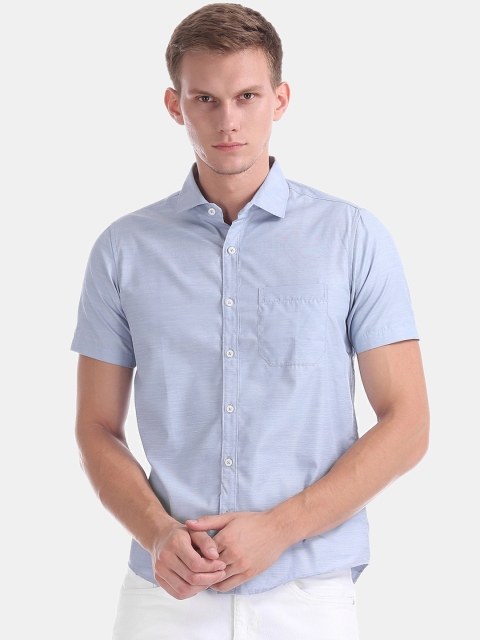 

Excalibur Men Blue Casual Shirt