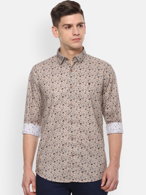 

Louis Philippe Sport Men Beige Slim Fit Floral Printed Casual Shirt