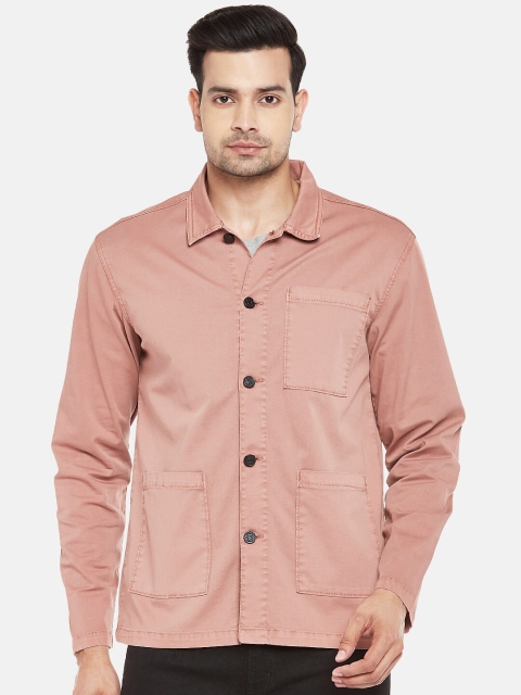 

People Men Pink Casual Shirt