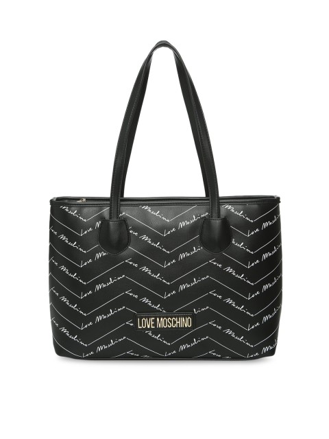 

LOVE MOSCHINO Women Black Printed Structured Handheld Bag