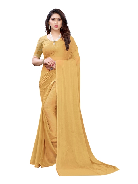 

KALINI Beige Pure Chiffon Saree