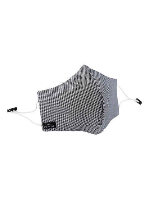 

The Tie Hub Grey & White Checked 2-Ply Reusable Pure Cotton Customize Cloth Face Mask