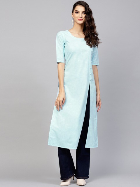 

Libas Women Blue Gotta Patti Kurta