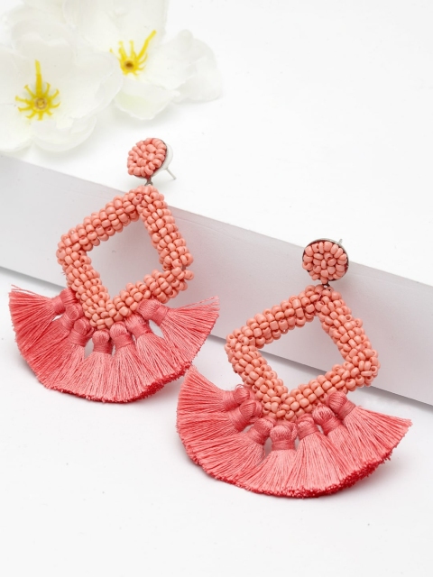 

AVANT-GARDE PARIS Pink Contemporary Drop Earrings