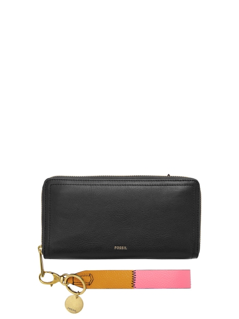 

Fossil Gold-Toned & Orange Textured Keychain