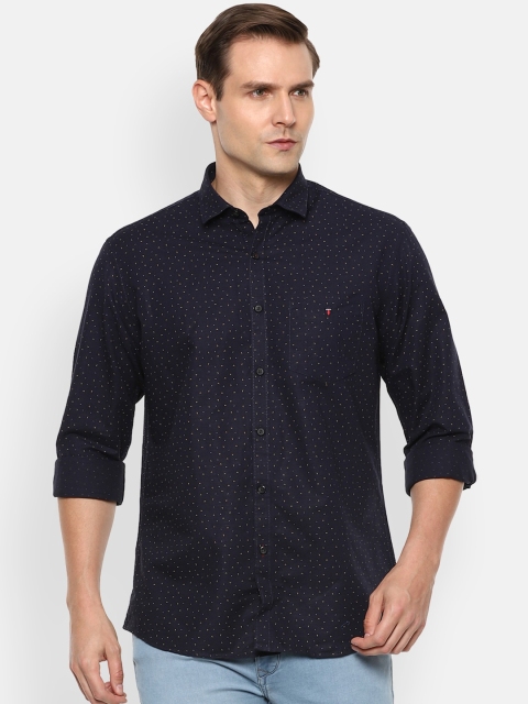 

Louis Philippe Sport Men Navy Blue Slim Fit Printed Casual Shirt