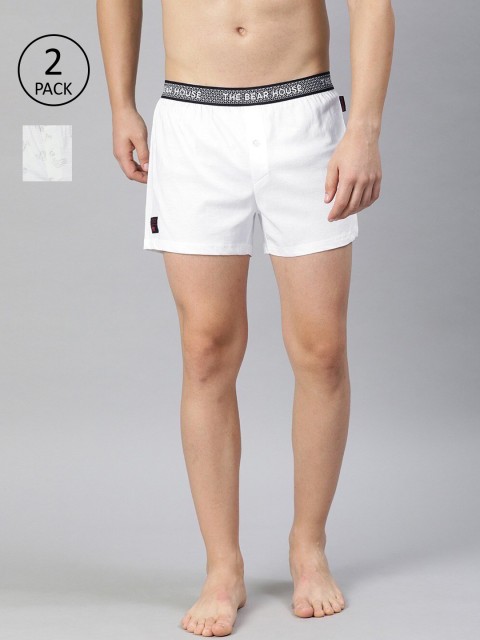 

THE BEAR HOUSE Men Pack Of 2 Assorted Cotton Boxers TBH-DIGITAL-S