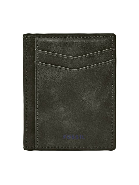 

Fossil Men Grey Solid Leather Card Holder