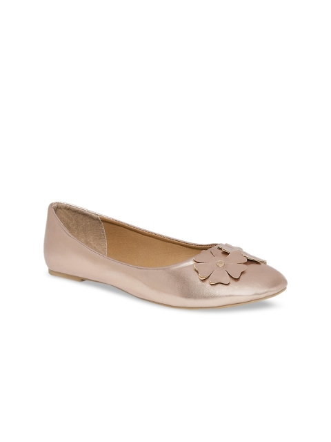 

Forever Glam by Pantaloons Women Rose Gold Ballerinas with Bows