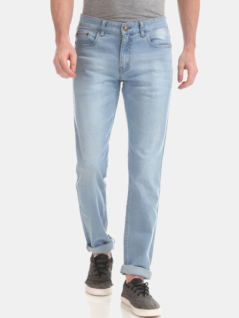 

Newport Men Blue Slim Fit Low-Rise Light Fade Jeans