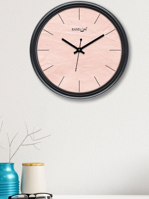 

RANDOM Pink Printed Contemporary Wall Clock
