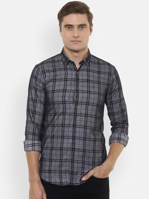 

Louis Philippe Sport Men Grey Slim Fit Checked Casual Shirt