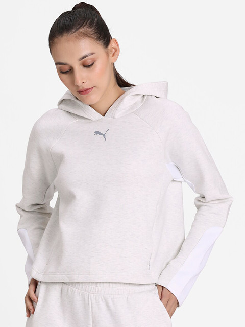 

Puma Women White Evostripe dryCELL Hoodie