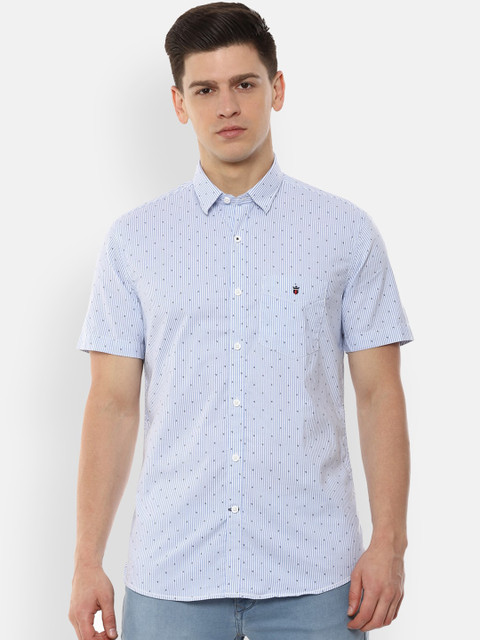 

Louis Philippe Sport Men Blue Slim Fit Printed Casual Shirt